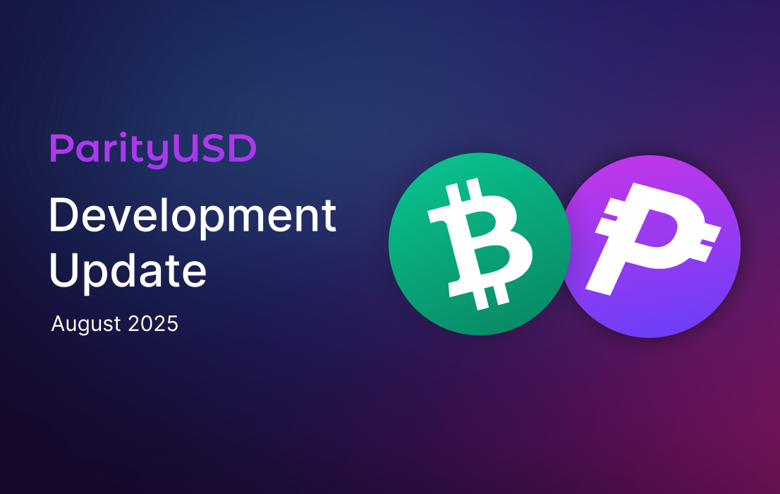 ParityUSD Development Update